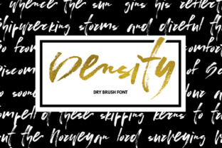 Density: The Handwritten Dry Brush Typeface for Editorial Design