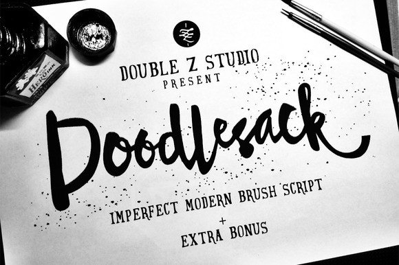 Doodlesack Font: A Brush Script for Polished Branding
