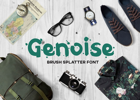 Genoise Brush Font for Handmade Labels and Boutique Branding