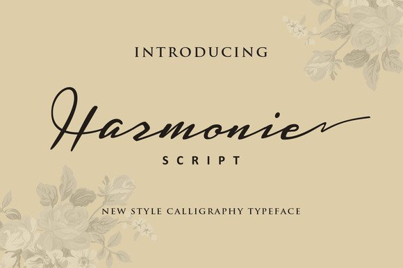 Harmonie Font: A Script Typeface for Stylish Craft Projects