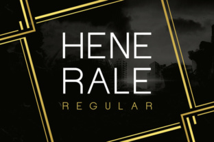 Henerale Regular: A Geometric Font for Creative Product Makers