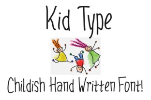 Kidtype: A Playful Handwritten Font for Kids-Centric Design Projects