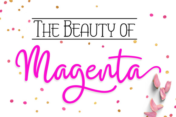 Magenta: The Interconnected Script Font for Elegant Campaign Design