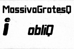 Massiva Grotesq Obliq Font: A Versatile Typeface for Crafters