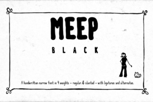 Meep Black: A Bold Typeface for Memorable Campaigns