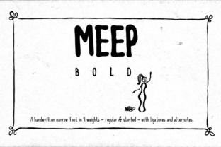 Meep Bold Font Review for Creative Product Makers