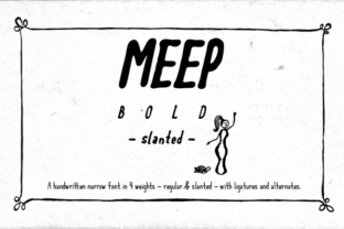 Meep Bold Slanted Font for Modern Campaign Design
