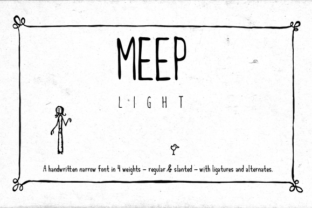 Meep Light: A Modern Typeface for Clear Campaigns
