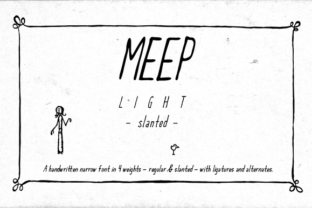 Meep Light Slanted Font for Modern Marketing Campaigns