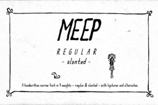 Meep Regular Slanted: A Modern Typeface for Editorial Design
