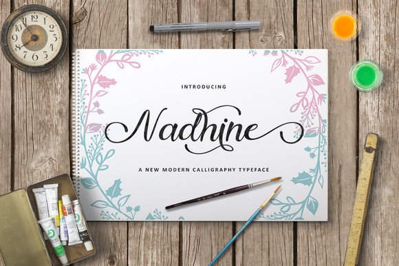 Nadhine Script Font for Beautiful Handmade Creations