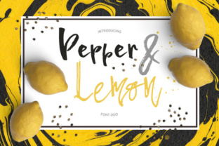 Pepper Lemon Font Review: A Bold Script Duo