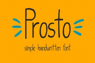Prosto Font: A Simple Handwritten Sans Serif for Editorial Design
