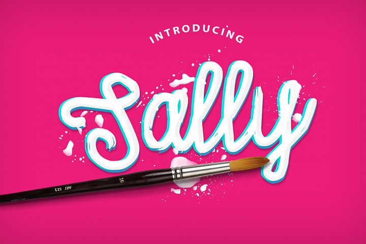 Sally Script Font for Editorial Design and Creative Typography