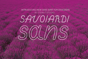 Savoiardi Sans: A Modern Mono Line Typeface for Editorial Design