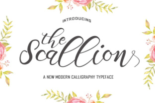Scallion Font: A Handwritten Typeface for Modern Marketing
