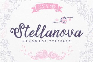 Stellanova: A Unique Script Handwritten Font for Creative Projects