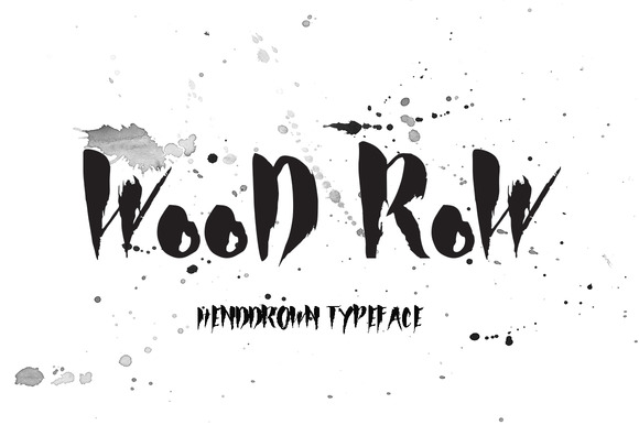 Wood Row: A Handwritten Brush Font for Digital Branding